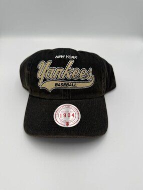 New York Yankees Mitchell & Ness Distress Washed Strapback